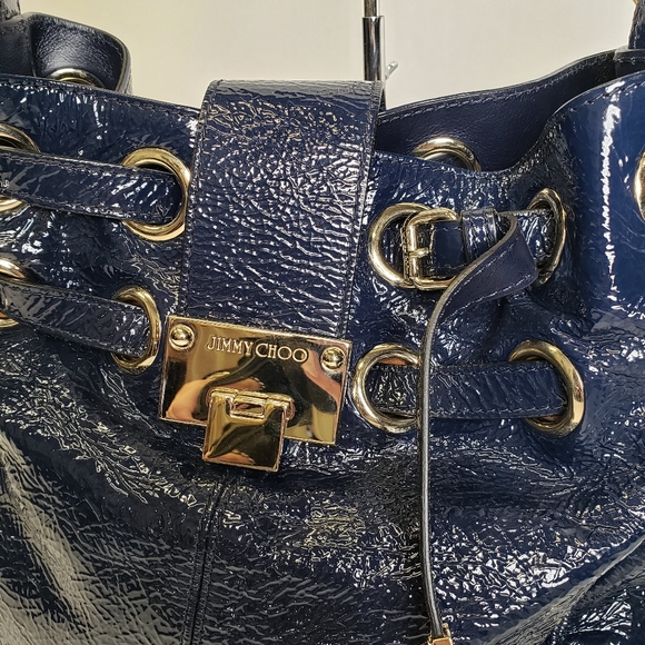 Jimmy Choo Handbags - Jimmy Choo Navy Patent